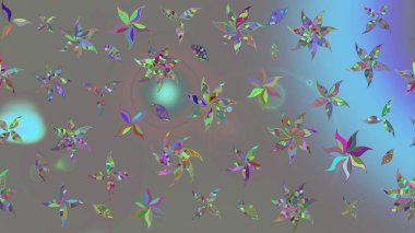 Güzel kumaş deseni. Raster suluboya deseni, narin çiçekler, gri çiçekler, tebrik kartı şablonu..