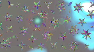 Güzel suluboya yaz çiçekleri deseni..