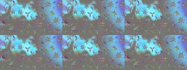 Çiçek tasarımı için inanılmaz bir kolaj cenneti tarzı. Çiçekli zambakların eskiz geçmişi. Parlak çiçekli kolaj çiçekleri gri.