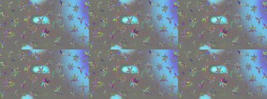 Çiçekler, dallar, bitkiler ve çiçekler. Raster illüstrasyonu. Güzel kumaş deseni. El çizimi.