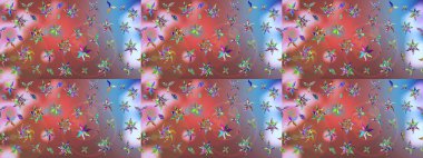 Raster düz çiçek çizim deseni. Pembe renkli çiçekler. Tasarım hediye paketi, tebrik kartları, posterler ve afiş tasarımı.