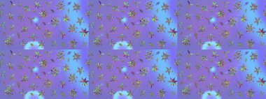 Raster Yumuşak kumaş deseni. Klasik taslak çizimi. Raster çiçek izi. Çiçekli menekşe çizim deseni.