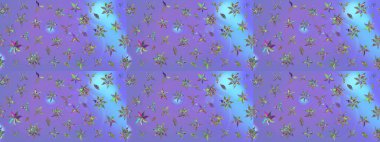 Çiçekli, yapraklı, çiçek desenli eskiz. Raster illüstrasyonu. El çizimi.