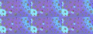 Raster illüstrasyonu. Çiçekli güzel suluboya desen. Menekşe renklerinde.