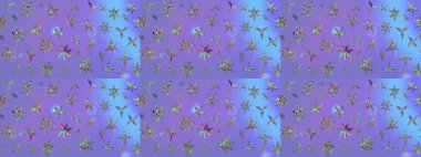 Vadinin çiçekleri mor renklerde. Çiçeksel çizim kalıbının çizimi.