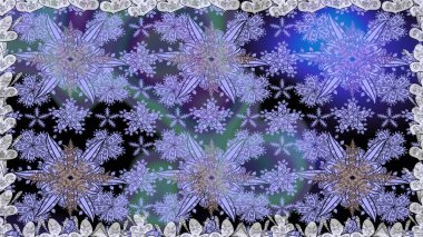 Çiçekli ipek eşarp. El çizimi çiçek unsurları olan soyut, dikişsiz raster deseni. 1950-1960 motifleri. Retro tekstil tasarım koleksiyonu. Mavi maviye.