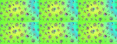 Doğal kozmetik ürünleri, parfüm, çiçekçi dükkanı için bahar ihalesi tasarımı. Karşılama ya da düğün geçmişi olarak kullanılabilir. Yeşil lale çiçekli Raster eskiz deseni. Paket kağıdı için en iyisi..