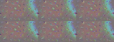 Organik motif arka planı. Raster illüstrasyonu. Ultraviyole kumaş deseni. Çizim deseni.