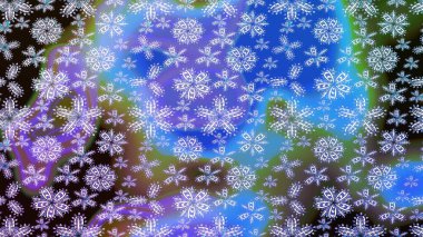 Çiçekli karalama şeklinde Raster çiçek deseni. Yumuşak, yaz çiçekli arka plan. Mavi renkte çiçekler.