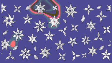 Şatafatlı bahar bahçesi dokusu. Raster illüstrasyonu. Çiçek deseni. Çiçek çizimi arkaplanı.