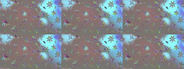 Raster illüstrasyonu. Raster çiçekleri klasik tarzda çizilmiş. Gri renklerde bahar çiçekleri. Çiçekli yumuşak çizim deseni.