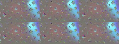 Arkaplan dokusu, duvar kağıdı, çiçek temalı gri renkler. Soyut etnik raster çizim kalıbı. Kabile sanatı boho baskısı, klasik çiçek arkaplanı.