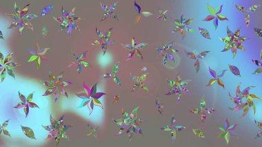 Küçük çiçekteki sevimli çiçek deseni. Gri renkli çiçekler.