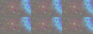 Nazik, narin çiçek arkaplanı. Çiçekli karalama şeklinde Raster çiçek deseni. Gri renkli çiçekler.