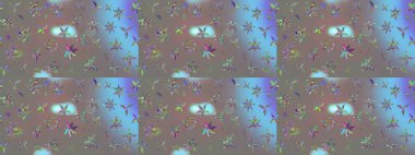 Tekstil, kumaş, kapaklar, duvar kağıtları, baskı, naylon, koleksiyon defteri, örgü, dekupaj için güzel bir eskiz. Küçük gri çiçeklerle oldukça eski bir besin torbası deseni.