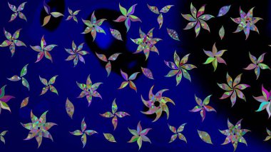 Güzel suluboya yaz çiçekleri deseni..