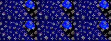 Güzel karalamalı çiçek desenli çizim. Güzel kumaş deseni. Raster illüstrasyonu. Küçük çiçekte sevimli çiçek deseni var..