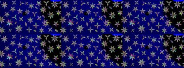 Şirin, zarif çiçekler Raster illüstrasyonu. Yapraklı çizim şekli. Tekstil için figür. Poster ya da kapak için arka plan. Davetiye ve kartpostal tasarımı için dekoratif çiçek unsurları.