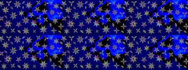 Çiçekli çizim şekli. Renkli Bahar Teması eskiz kalıbı. Mavi renkli çiçekler. Düz Çiçek Elementleri Tasarımı.