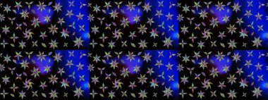 Raster deseni. Bahar çiçekleri dallı desen, siyah renkler çiçekli siluet..