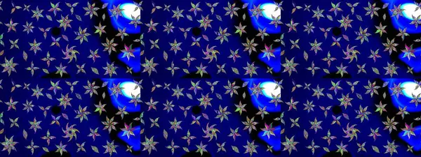 Mavi renkli çiçekler. Renkli Bahar Teması eskiz kalıbı. Düz Çiçek Elementleri Tasarım Raster illüstrasyonu. Çiçek eskiz kalıbı geçmişi.