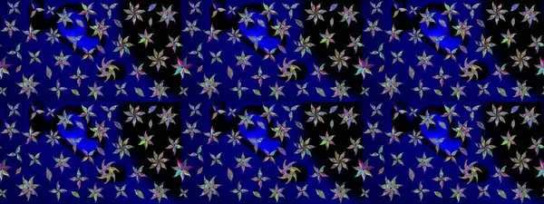 Vadinin mavi renkli çiçekleri. Suluboya, elle çizilmiş. Raster - stok. Taslak arkaplan deseni.