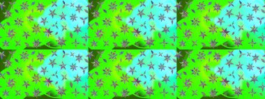 Raster illüstrasyonu. Küçük çaplı çiçeklerdeki basit şirin desenler. Tekstil veya kitap kapakları, imalat, duvar kağıtları, baskı, hediye paketi ve yapıştırma kitabı için çiçek eskiz geçmişi.