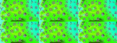 Raster deseni. Yeşil el çizimi desen. Karalama çiçekleri çizim kalıbı. Sanat, çiçek tarzına ilham verir ve arka plan bırakır.