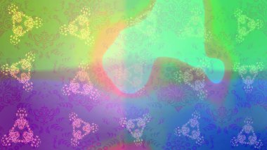 Folk Style. Stilize Çiçekler. Raster illüstrasyonu. Kumaş veya Duvar Kağıdı Tasarımı. Mandalas 'ın dekoratif dokusu. Lace Snowflakes 'in etnik kökü. Tekstil için Lacy Moda Yazdırma.