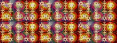 Arkaplanda soyut kar taneleri olan düz tasarım. Raster illüstrasyonu. Kar taneleri deseni. Kar tanesi süsleme deseni. Kar taneleri arkaplanı.