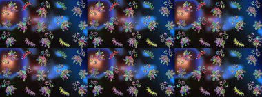 Kar tanesi süs desen. Snowflakes desen. Kar taneleri arka plan. Arka plan üzerinde izole soyut kar taneleri ile düz tasarım. Raster illüstrasyon.