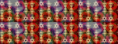 Kar tanelerinin soyut arkaplanlı Noel şablonu. Raster illüstrasyonu. Kar taneleri. Noel ve Yeni Yıl moda baskıları için tatil tasarımı.