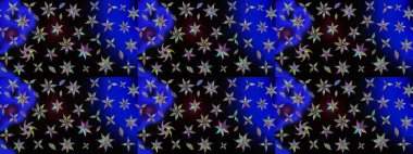 Raster düz çiçek çizim deseni. Siyah renkli çiçekler. Tasarım hediye paketi, tebrik kartları, posterler ve afiş tasarımı.