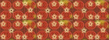 Yeni yıl kar tanesi. Güzel soyut kar tanesi raster tasarımı. Düz kar karalama ikonları, kar taneleri kahverengi, turuncu ve pembe renkli siluetler Noel afişi, kartlar.