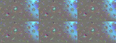 Gri renkli, zarif çiçek buketli suluboya. Raster illüstrasyonu. Renkli Bahar Teması eskiz kalıbı. Düz Çiçek Elementleri Tasarımı.