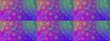 Modern çiçek arkaplanı. Parlak renkli çiçekleri ve mor renkli yaprakları olan harika bir çiçek deseni. Halk tarzı. Moda baskıları için zarif bir şablon.