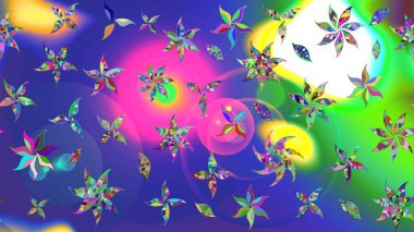 Simple cute pattern in small-scale flowers. Raster illustration. Floral sketch background for textile or book covers, manufacturing, wallpapers, print, gift wrap and scrapbooking.