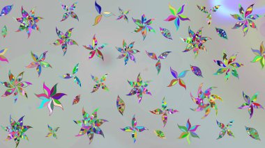 Küçük çiçekteki sevimli çiçek deseni. Gri renkli çiçekler.