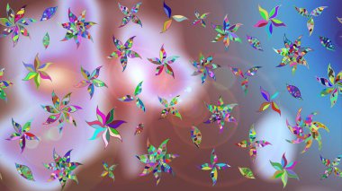 Güzel kumaş deseni. Raster illüstrasyonu. Küçük bir çiçekte eskiz deseni. Güzel çiçek arkaplanı..