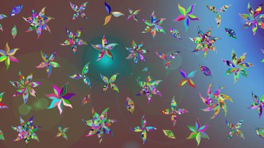 Tekstil veya kitap kapakları, imalat, duvar kağıtları, baskı, hediye paketi ve yapıştırma kitabı için çiçek eskizi geçmişi. Küçük çaplı çiçeklerdeki basit şirin desenler. Raster illüstrasyonu.