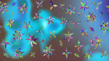 Güzel suluboya yaz çiçekleri deseni..