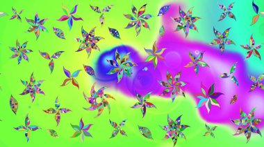 Sevgililer günü ve tebrik kartı konsepti için şık bir davetiye. Üst manzara, yumuşak yeşil renk tarzı. Çiçek kompozisyonu, el boyası, hassas şablon. Manzaralı çiçek deseni.