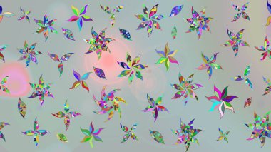 Anti-stres için soyut örnek sayfası. Gri renklerde. Raster illüstrasyonu.