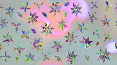 Güzel kumaş deseni. Düz Çiçek Elementleri Tasarımı. Raster çiçekli arka plan. Yazdır. Güzel eskiz şekli. Renkli Yaz Teması çizim şablonu.