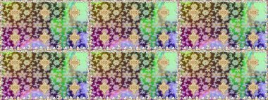 Raster illüstrasyonu. Damask altın soyut çiçek nötr renklerde pürüzsüz desen. Süsleme.