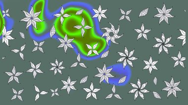 Renkli Bahar Teması eskiz kalıbı. Düz Çiçek Elementleri Tasarımı. Tarafsız renklerde çiçekler. Sevimli çiçek raster deseni.