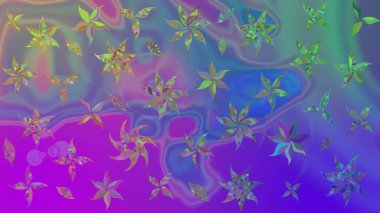 Çiçekli çiçek deseni, suluboya. Raster deseni. Süslü kumaş deseni.