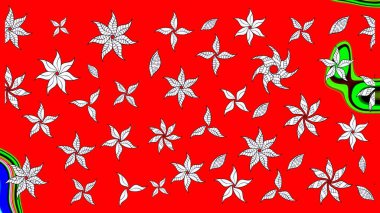 Parlak elementlerin. Çizim çiçek deseni duvar kağıdı, web sitesi arka planı, ambalaj kağıdı, davetiye, broşür, afiş veya web sitesi için kullanılabilir. El çizimi Raster illüstrasyonu.