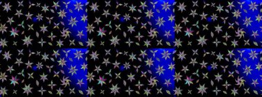 Çiçek desenli eskiz. Düz Çiçek Elementleri Tasarım Raster illüstrasyonu. Siyah renkli çiçekler. Renkli Bahar Teması çizim şablonu.