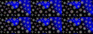 Üzerinde gelincikler ve vadi zambakları olan renkli çiçek desenli nakış deseni. Tekstil tasarımı için siyah renkli geleneksel halk çiçekleri buketi.